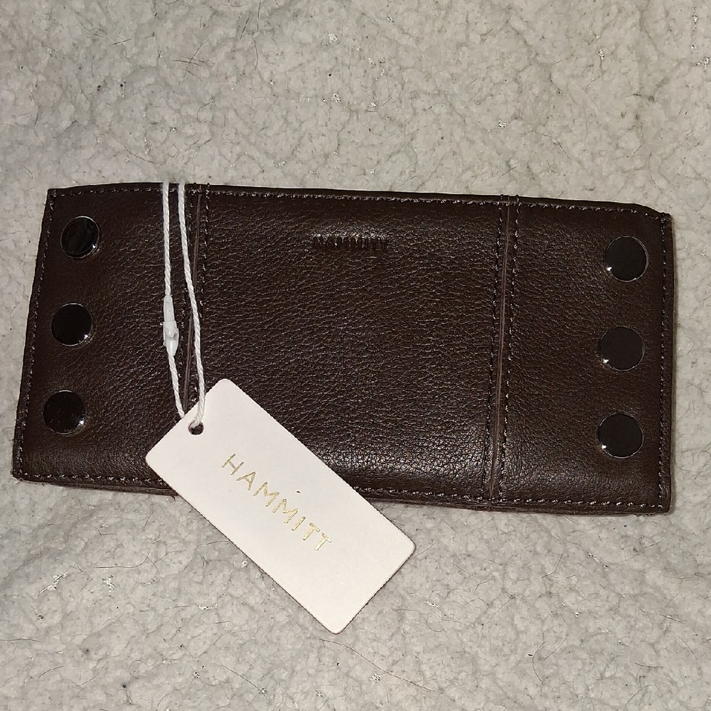 110 North-Hammitt Espresso Leather Card Holder